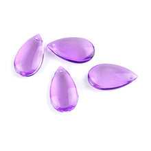 38mm/50mm Violet Water Drop Prisms for Lighting Crystal Chandelier Suncatcher Ornament Lighting Lamp Hanging Decoration,50mm 100pcs