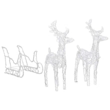 Reindeers & Sleigh Christmas Decoration 320 LEDs Acrylic Outdoor Yard