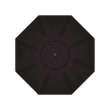 Treasure Garden 9ft Patio Umbrella - Outdoor Furniture Market Umbrella – Deluxe Auto-Tilt – Black Aluminum Frame (Sunbrella, Black)