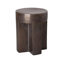 Emissary - Tx Stool/Table, Gunmetal 13x18 H