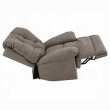 Lima Oversized Power Motion Recliner, Plush Tufted Dark Gray Faux Leather