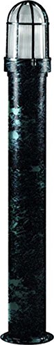 Dabmar Lighting D3100-VG Powder Coated Steel Bollard, Verde Green