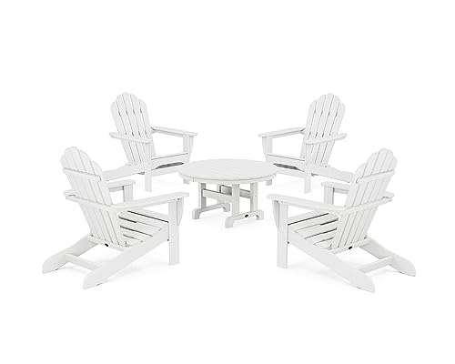 Trex Outdoor Furniture™ 5-Piece Monterey Bay Adirondack Chair Conversation Group in Classic White
