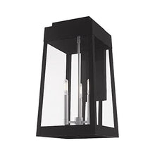 Livex Outdoor Wall Lantern 20" Three Light Satin Brass