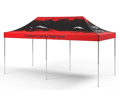 JJ'S PROMO Custom Event Tent 10x20 with Aluminum Frame Full