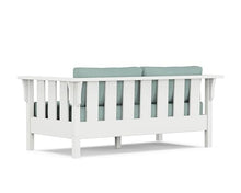 Martha Stewart by POLYWOOD® Acadia 4-Piece Deep Seating Set with Loveseat in White/Glacier Spa