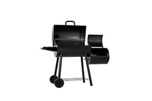 Char-Griller®Smokin Pro Charcoal Grill and Offset Smoker with Side Fire Box, Dual Damper Control, Chrome Plated Steel Warming Rack, 1,130 Cooking Square Inches in Black, Model CG30044223
