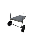 Patriot Docks 16 ft Low Pro Rolling Boat Dock with Poly Decking and 4 ft Supports