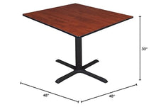 Regency Cain 48" Square Breakroom Table Cherry