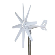 HENGJINGTR Low Noise 9000W-10000W Portable Vertical Wind Power Turbine Generator Kit White, Home Vertical Axis Wind Energy Turbine Generator(with Controller),24v