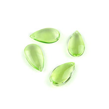 38mm/50mm Green Water Drop Prisms for Lighting Crystal Chandelier Suncatcher Ornament Lighting Lamp Hanging Decoration,50mm 100pcs