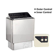 Sauna Steam Generator 3KW 4.5KW 6KW 9KW Stainless Steel Sauna Stove Sauna Heater with Outer Or Innner Sauna Controller for Shower Steam Bath Sauna Accessories (Color : 3KW Size : IC) (4.5KW OC)