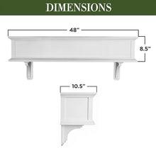 Good Directions 48 Inch Long Hudson Window Box Planter, Maintenance Free Cellular PVC, Outdoor Flower Box for Windows, Porch & Deck