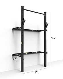 EAS1SOOPE Foldable Power Rack Wall Mounted Squat Rack