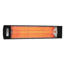 Eurofase Heating EF25277B 2500 Watt Single Element 39 Inch Electric Patio Heater, Voltage: 277, Finish Color: Black, Decorative Fascia: No Fascia