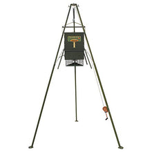 Texas Hunter Products EZ Lift Tripod Wildlife and Deer Feeder 300lb Capacity Hunter Green