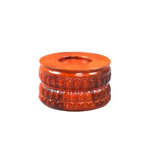 QUANGJN Pcs Plants Saucers Mahogany Double-Layer Base Buddha Statue Base Vase Flower Bonsai Ornament Base Bracket Solid Wood Plant Pot Saucers,