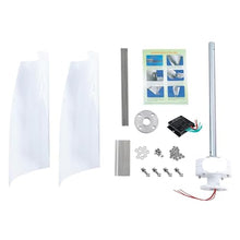 HYZHANHONG 3000W Vertical Wind Turbine Generator Kit - 12V24V48V 2-Blade Solar Wind Power System with Controller for Home, Boat, Marine, Garden (White),12v