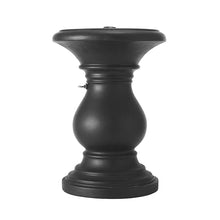 Christopher Knight Home Oriana MGO Outdoor Patio Side Table Umbrella Base, Heavy Duty Patio Umbrella Stand Outdoor Base with Hand-Turn Tightening Knob, Lounger Small Patio Coffee Table, Black