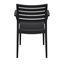 Compamia Artemis Outdoor Patio Dining Arm Chair in Black (Set of 2)
