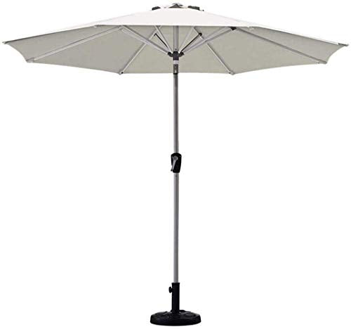 Outdoor Garden Parasols Parasols 9'/2.7M Patio Table Umbrella Outdoor Garden with 8 Sturdy Ribs for Garden Deck Backyard and Pool (Color : Light Khaki) (Light Khaki)