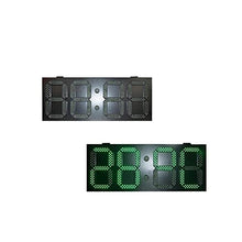 Digits LED Clock Timer Outdoor iron box high brightness 10 inch green LED digital clock time dis-play LED digital panel gas station gas price sign For Gym Home ( Color : 10 inch indicator Size : 1 )