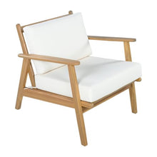 Christopher Knight Home Arber Acacia Wood Lounge Chair Outdoor Set of 2 with Removable Cushion, Solid Wood Patio Accent Chair with Cushion, Patio Furniture Set Sofa Chair, Beige+Light Teak