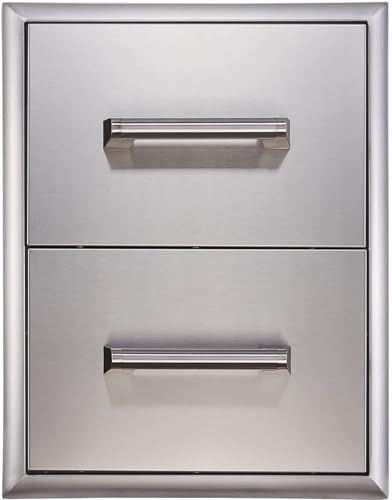 EdgeStar E160DRAW2 Stainless Steel 16 Inch Wide Double Storage Drawers