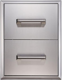 EdgeStar E160DRAW2 Stainless Steel 16 Inch Wide Double Storage Drawers