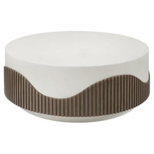 Seasonal Living Provenance Signature FRP Round Coffee Table in Limestone