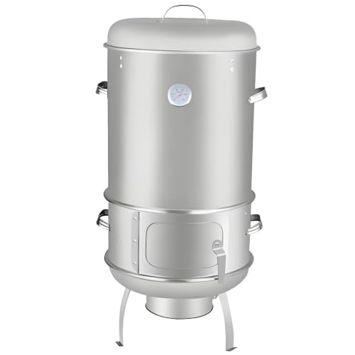 Vertical Charcoal Smoker Grill,Barrel Charcoal Grills 40cm Diameter