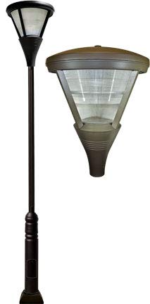 DABMAR LIGHTING INC Cone Shape Post Fixture GM5880-BZ-MT Bronze