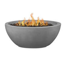 Dustyview 42-in Round Concrete Propane Fire Bowl in Ash by BBQGuys Signature