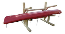 Log Kayak Rack 2-Place 1-Sided Kayak/SUP Rack Natural