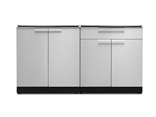 NewAge Products Classic Series 2PC Stainless Steel Modular Outdoor Kitchen Set - 23" D x 64" W x 35.5" H