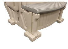Confer Plastics Curve CCX-AG Drop in Above Ground Pool Step with Grey Treads - Base Step