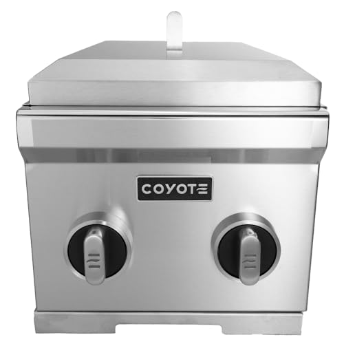 COYOTE OUTDOOR LIVING - 12" Built-In Double Side Burner LP - Liquid Propane - Model C3DBLP