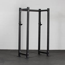 Titan Fitness X-3 Series Short Bolt-Down Power Rack with Weight Plate Holders 24-in. Depth Black
