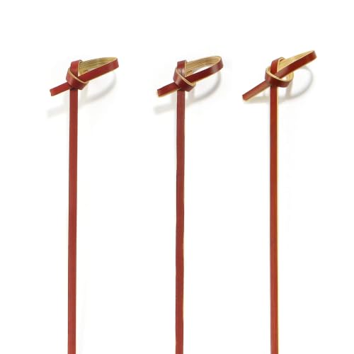 BambooMN 3.9" Bamboo Tea Knot Skewer Picks for Cocktails and Hors' D'oeuvres Party Supplies, 10,000 Pieces