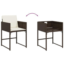 AMBERARD Patio Dining Set Set of 12 Brown Furniture Set