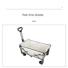 Folding Camping Cart for Outdoor Use Lightweight Utility Trolley for Beach Fishing BBQ Travel Portable Camping Gear EasyTransport Outdoor Cart