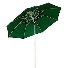 USZWBY Sun Parasol Umbrella Garden 2.2m Green Garden Parasols with Crank,Outdoor Sun Shade Umbrella for Beach/Pool/Patio,UV Protective,8 Ribs (with Tilt)