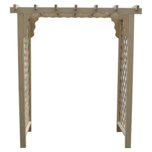 Keystone Amish Co. Manchester Pressure Treated Pine Garden Arbor, Heavy Duty Outdoor Wooden Archway Trellis, Amish Crafted, Made in USA, 5-Foot, Unfinished