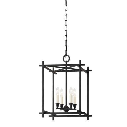 Troy Lighting Huck 4-Light Pendant Global Style Black