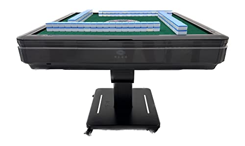 usamahjongtable USA MJ Table 40mm Folding Automatic Mahjong Table with Wheels Drawers Green