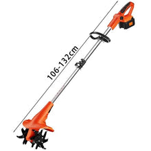 Vdniduir Cordless Garden Tiller, Electric Soil Cultivator,Powered Tiller Cultivator,for Gardens,Small Farms