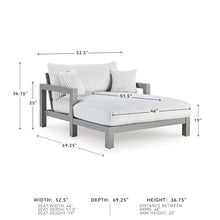 Signature Design by Ashley Moonlight View Contemporary Nuvella Weather Resistant Fabric Outdoor Chaise Lounge with Zippered Removable Cushions and Throw Pillows, Light Gray & Beige