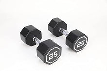 Generic Apollo Odorless Octagon Rubber Dumbbell Set 5lb-30lb 6 Pairs Total 210 lb Dumbbell with Rack Black