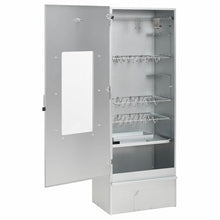 Outdoor BBQ Smoker Oven with Prep Table, Galvanized Steel Vertical Grill with Glass Window, Thermometer, and Storage Shelves for Meat, Fish, and Sausage Smoking