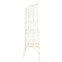 vidaXL Patio Bench 37.4" Iron Antique White